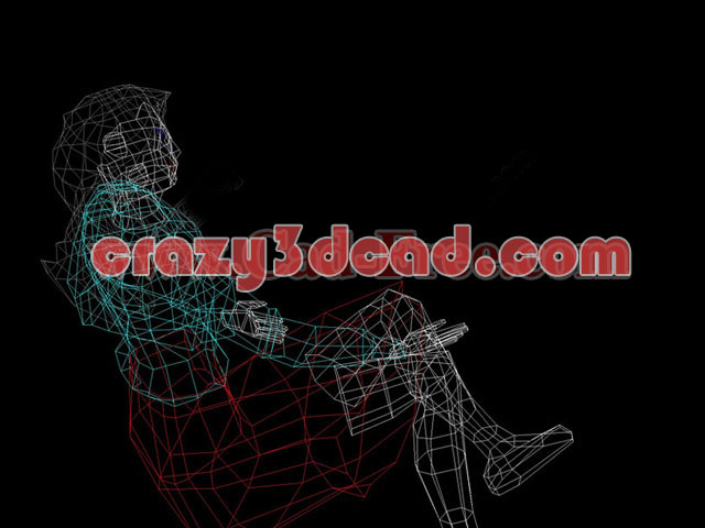 Man cad 3d model